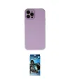 ieg™ iPhone 12 Pro Max Kılıf Çekirdek Modern Serisi - Siyah 34D Izgaralı Cam