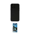 ieg™ iPhone 12 Pro Max Kılıf Çekirdek Modern Serisi - Siyah 34D Izgaralı Cam