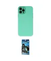 ieg™ iPhone 12 Pro Max Kılıf Çekirdek Modern Serisi - Siyah 34D Izgaralı Cam