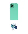 ieg™ iPhone 12 Pro Max Kılıf Çekirdek Modern Serisi - Siyah 3D Antistatik Cam Ekran Koruyucu