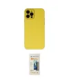 ieg™ iPhone 12 Pro Max Kılıf Çekirdek Modern Serisi - Siyah 6D Mat Seramik Hayalet Nano Ekran Koruyucu