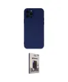 ieg™ iPhone 12 Pro Max Kılıf Çekirdek Modern Serisi - Siyah Bilvis Hayalet Cam Ekran Koruyucu