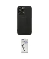 ieg™ iPhone 12 Pro Max Kılıf Çekirdek Yansıma - Şeffaf Uv Polymer Nano Ekran Koruyucu