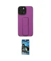 ieg™ iPhone 12 Pro Max Kılıf Çekirdek Yansıma - Siyah 34D Izgaralı Cam