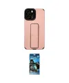 ieg™ iPhone 12 Pro Max Kılıf Çekirdek Yansıma - Siyah 34D Izgaralı Cam