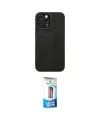 ieg™ iPhone 12 Pro Max Kılıf Çekirdek Yansıma - Siyah 5D Eko Cam Ekran Koruyucu