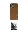 ieg™ iPhone 12 Pro Max Kılıf Doruk Asil Koleksiyonu - Şeffaf Temperli Cam Ekran Koruyucu