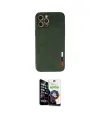 ieg™ iPhone 12 Pro Max Kılıf Doruk Asil Koleksiyonu - Şeffaf Temperli Cam Ekran Koruyucu