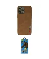 ieg™ iPhone 12 Pro Max Kılıf Doruk Asil Koleksiyonu - Siyah 18D Cam Ekran Koruyucu