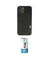 ieg™ iPhone 12 Pro Max Kılıf Doruk Asil Koleksiyonu - Siyah 5D Eko Cam Ekran Koruyucu
