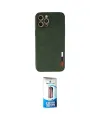 ieg™ iPhone 12 Pro Max Kılıf Doruk Asil Koleksiyonu - Siyah 5D Eko Cam Ekran Koruyucu