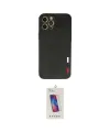 ieg™ iPhone 12 Pro Max Kılıf Doruk Asil Koleksiyonu - Siyah Joko 5D Cam