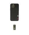 ieg™ iPhone 12 Pro Max Kılıf Doruk Asil Koleksiyonu - Siyah Joko Magic 5D Hayalet Cam