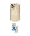 ieg™ iPhone 12 Pro Max Kılıf Doruk Doku Prime - Şeffaf Royal Nano Ekran Koruyucu