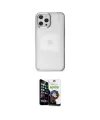 ieg™ iPhone 12 Pro Max Kılıf Doruk Doku Prime - Şeffaf Temperli Cam Ekran Koruyucu