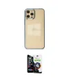 ieg™ iPhone 12 Pro Max Kılıf Doruk Doku Prime - Şeffaf Temperli Cam Ekran Koruyucu