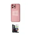 ieg™ iPhone 12 Pro Max Kılıf Doruk Doku Prime - Şeffaf Temperli Cam Ekran Koruyucu