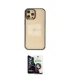 ieg™ iPhone 12 Pro Max Kılıf Doruk Doku Prime - Şeffaf Temperli Cam Ekran Koruyucu