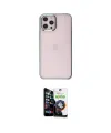ieg™ iPhone 12 Pro Max Kılıf Doruk Doku Prime - Şeffaf Temperli Cam Ekran Koruyucu