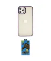 ieg™ iPhone 12 Pro Max Kılıf Doruk Doku Prime - Siyah 18D Cam Ekran Koruyucu