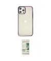ieg™ iPhone 12 Pro Max Kılıf Doruk Doku Prime - Siyah 20D Premium Cam Ekran Koruyucu