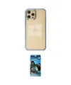 ieg™ iPhone 12 Pro Max Kılıf Doruk Doku Prime - Siyah 34D Izgaralı Cam