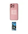 ieg™ iPhone 12 Pro Max Kılıf Doruk Doku Prime - Siyah 34D Izgaralı Cam