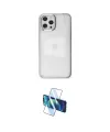 ieg™ iPhone 12 Pro Max Kılıf Doruk Doku Prime - Siyah 3D Antistatik Cam Ekran Koruyucu