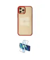ieg™ iPhone 12 Pro Max Kılıf Doruk Doku Prime - Siyah 3D Antistatik Cam Ekran Koruyucu