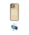 ieg™ iPhone 12 Pro Max Kılıf Doruk Doku Prime - Siyah 3D Antistatik Cam Ekran Koruyucu