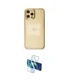 ieg™ iPhone 12 Pro Max Kılıf Doruk Doku Prime - Siyah 3D Antistatik Seramik Nano Ekran Koruyucu