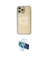 ieg™ iPhone 12 Pro Max Kılıf Doruk Doku Prime - Siyah 3D Antistatik Seramik Nano Ekran Koruyucu