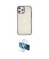 ieg™ iPhone 12 Pro Max Kılıf Doruk Doku Prime - Siyah 3D Antistatik Seramik Nano Ekran Koruyucu