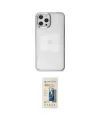 ieg™ iPhone 12 Pro Max Kılıf Doruk Doku Prime - Siyah 6D Mat Seramik Hayalet Nano Ekran Koruyucu