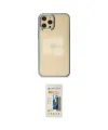 ieg™ iPhone 12 Pro Max Kılıf Doruk Doku Prime - Siyah 6D Mat Seramik Hayalet Nano Ekran Koruyucu