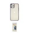 ieg™ iPhone 12 Pro Max Kılıf Doruk Doku Prime - Siyah 6D Mat Seramik Hayalet Nano Ekran Koruyucu