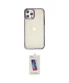 ieg™ iPhone 12 Pro Max Kılıf Doruk Doku Prime - Siyah Joko 5D Cam