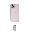 ieg™ iPhone 12 Pro Max Kılıf Doruk Doku Prime - Siyah Joko Magic 5D Cam