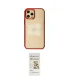 ieg™ iPhone 12 Pro Max Kılıf Doruk Doku Prime - Siyah Mat Seramik Nano Ekran Koruyucu