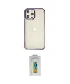 ieg™ iPhone 12 Pro Max Kılıf Doruk Doku Prime - Siyah Polymer Nano Ekran Koruyucu