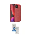 ieg™ iPhone 12 Pro Max Kılıf Doruk Klasik Özel Seri - Şeffaf Royal Nano Ekran Koruyucu