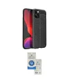 ieg™ iPhone 12 Pro Max Kılıf Doruk Klasik Özel Seri - Şeffaf Royal Nano Ekran Koruyucu
