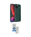 ieg™ iPhone 12 Pro Max Kılıf Doruk Klasik Özel Seri - Şeffaf Royal Nano Ekran Koruyucu