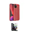 ieg™ iPhone 12 Pro Max Kılıf Doruk Klasik Özel Seri - Şeffaf Temperli Cam Ekran Koruyucu