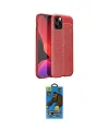 ieg™ iPhone 12 Pro Max Kılıf Doruk Klasik Özel Seri - Siyah 18D Cam Ekran Koruyucu