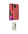 ieg™ iPhone 12 Pro Max Kılıf Doruk Klasik Özel Seri - Siyah 20D Premium Cam Ekran Koruyucu