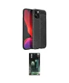 ieg™ iPhone 12 Pro Max Kılıf Doruk Klasik Özel Seri - Siyah 360 Mat Full Body Arka Koruyucu