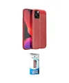 ieg™ iPhone 12 Pro Max Kılıf Doruk Klasik Özel Seri - Siyah 5D Eko Cam Ekran Koruyucu