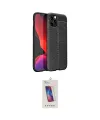 ieg™ iPhone 12 Pro Max Kılıf Doruk Klasik Özel Seri - Siyah Joko 5D Cam