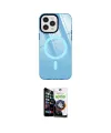 ieg™ iPhone 12 Pro Max Kılıf Doruk Prime - Şeffaf Temperli Cam Ekran Koruyucu